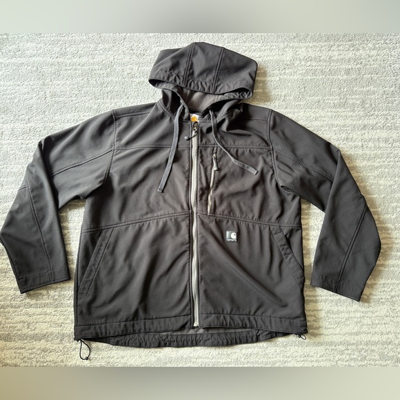 Carhartt Other - Carhartt J251 Soft Shell water resistant hooded jacket